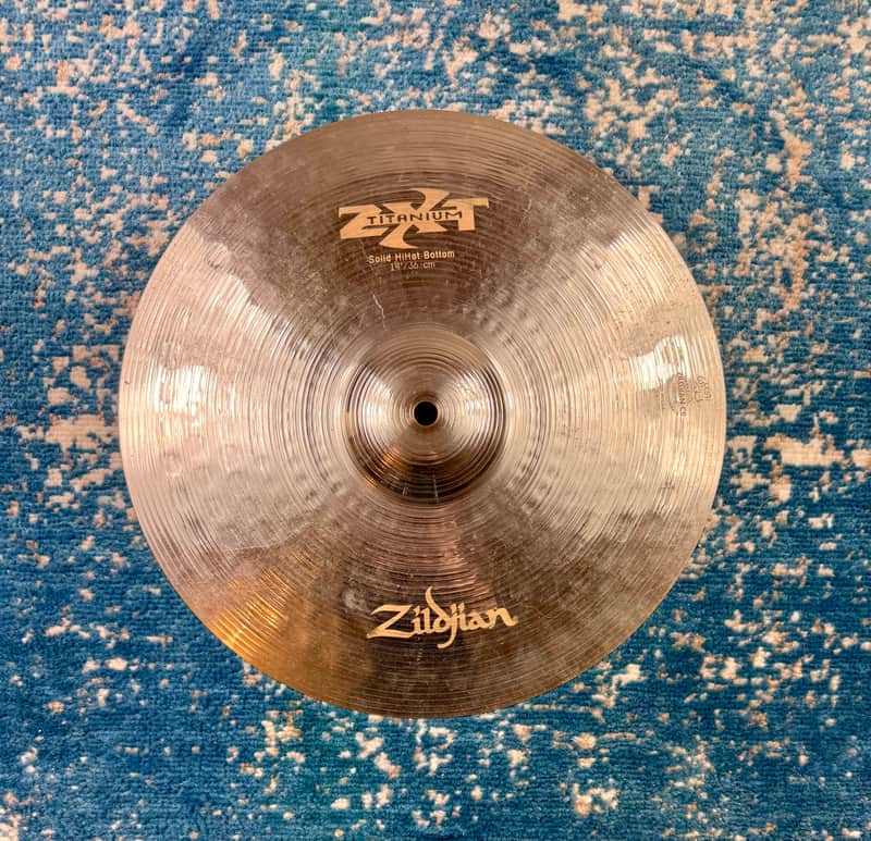 (BOTTOM ONLY) 14” Zildjian TITANIUM ZXT SOLID Hihat bottom image 1