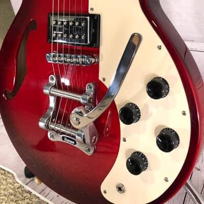 Ibanez AMF73T-SRD-12-01 Semi-Hollowbody - Sunset Red - 2014? image 4