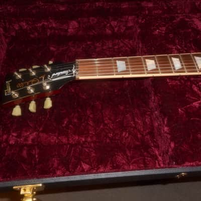 Gibson Les Paul Custom Shop Case Mint New Black/Genuine burgandy velour image 12