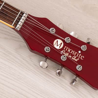 2004 Mosrite Eurorite 3 Pickup Non-Production Ventures-Style Guitar, Candy Apple Red w/ Case, Fillmore image 4