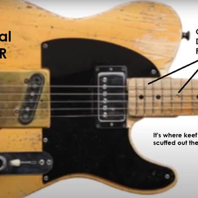 Telecaster Keith Richards "Micawber". 50's - Blond Blackguard image 17