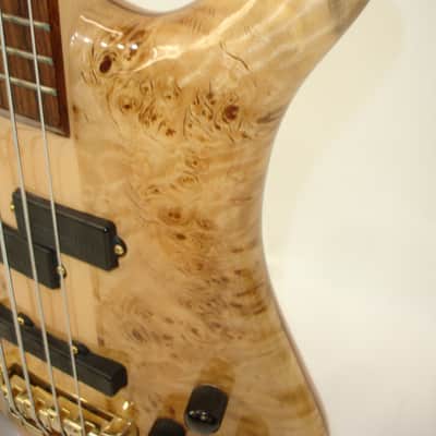 Spector Euro 4 LX 4-String Electric Bass Guitar, Poplar Burl Natural Gloss w/ Bag image 10