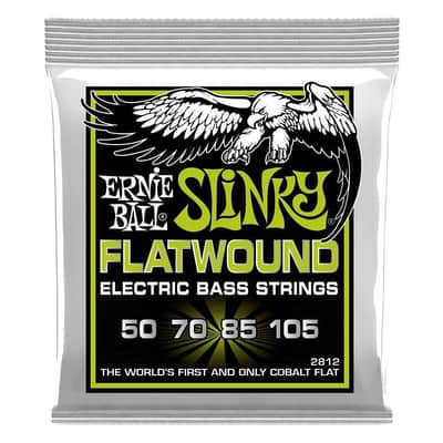 Ernie Ball 2812 Slinky Flatwound Regular Electric Bass Strings (50-105)