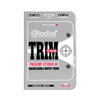 Radial Engineering Trim-Two Passive Stereo Direct Box with Level Control Bundle w/Pig Hog PCH10BK "Black Woven" Instrument Cable and Liquid Audio Polishing Cloth image 7