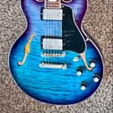 2022 Gibson  ES-339 with block Inlays electric guitar blue berry burst made in the usa ohsc
