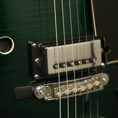 early 1970's Yamaha SA-50 Aruba Green with FLAME MAPLE top + back!!! image 6