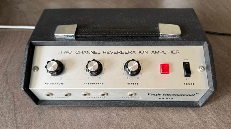 Rare Vintage Spring Reverb, Eagle International RA-859, 1970s, Analogue Reverb unit. image 1