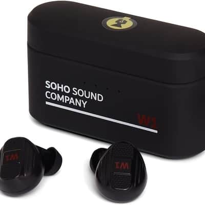 Soho W1 Bluetooth headphones in ear buds wireless, black image 3