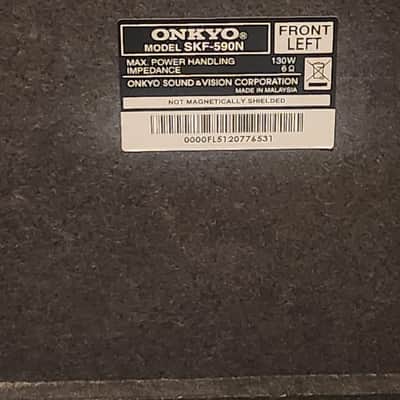 Onkyo Onkyo SKF-590N, SKC-590N Speaker Set 90s  - Black wood image 6