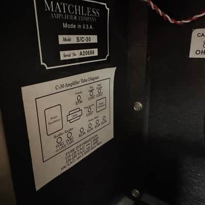 Matchless SC-30 2-Channel 30-Watt 1x12" Guitar Combo image 12