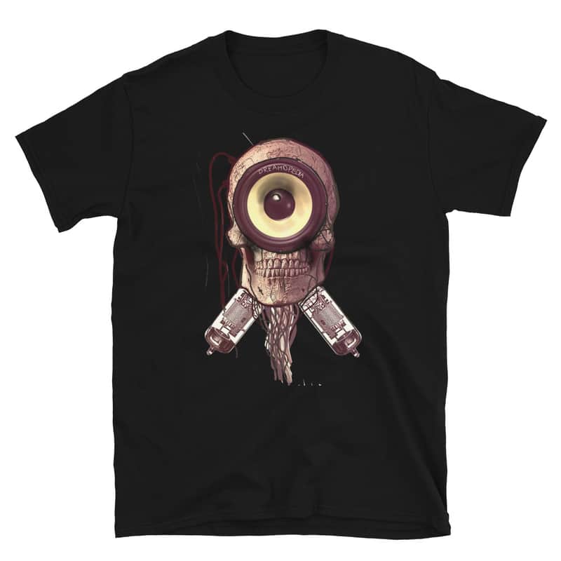 Dreamopedia Sonic Skull t-shirt black from S to 3XL image 1