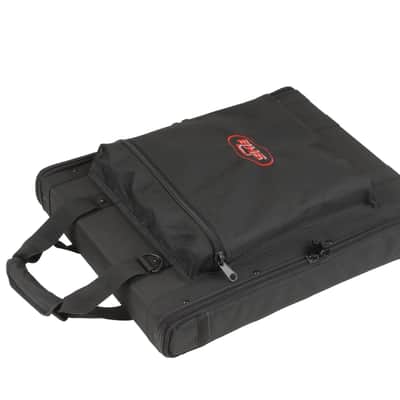 SKB Cases 1U Series Soft Rack Case with Steel Rails, Heavy Duty Zippers, Outer Pocket, and Shoulder Straps, For Wireless Microphone Systems and Pre-Amps image 8