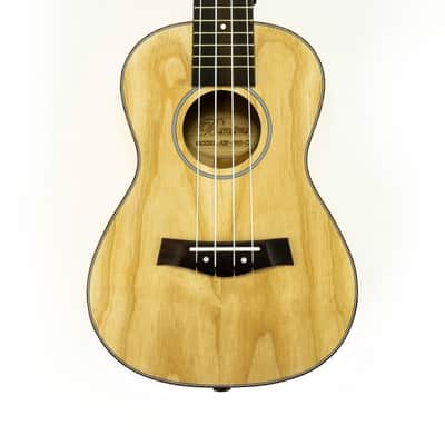 Barcelona Solid Top Ash Wood Concert Ukulele w/ Gig Bag image 4