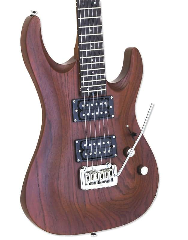 Aria Pro Ii Electric Guitar Mac Dlx Stained Brown image 1