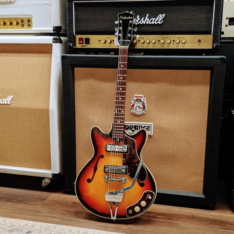 Vintage Silvertone Model 319.14559 Hollow Body Electric Guitar - 1960s image 1