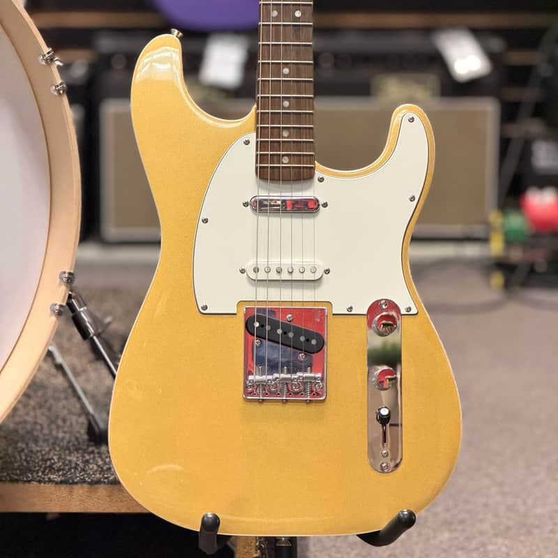 Squier by Fender Paranormal Custom Nashville Stratocaster Electric Guitar, Aztec Gold image 1