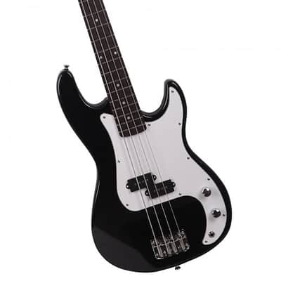 Glarry GP Electric Bass Guitar Black w/ 20W Amplifier image 12