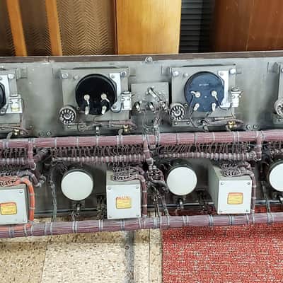 Custom NBC Master Control 6 Channel Console Front Panel w/(6) Weston 862 Meters image 8