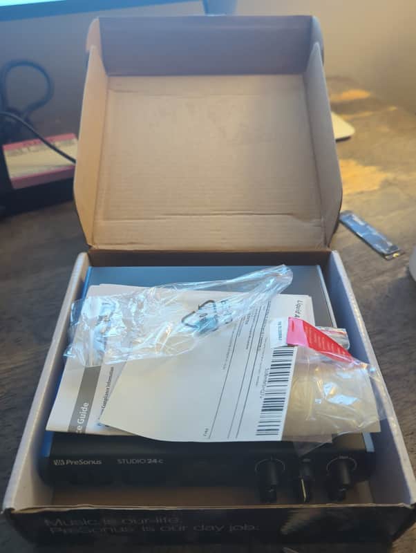 PreSonus Studio 24C 2x2 USB-C Audio / MIDI Interface 2019 - Present - Black image 1