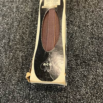 Ace Combinaton Leather guitar strap 1970’s - Burgundy in original box image 4