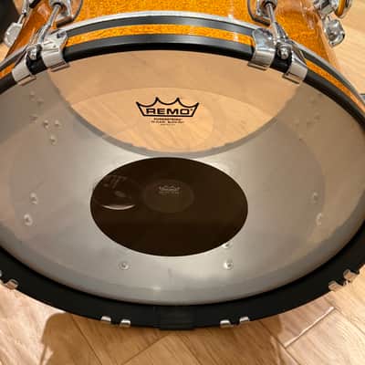 Gretsch Brooklyn Series 14x20 Bass Drum in Gold Sparkle Nitron w/ DW Cymbal Holder Attachment & DW Rail Mount Tom Holder (Rm 4) image 7