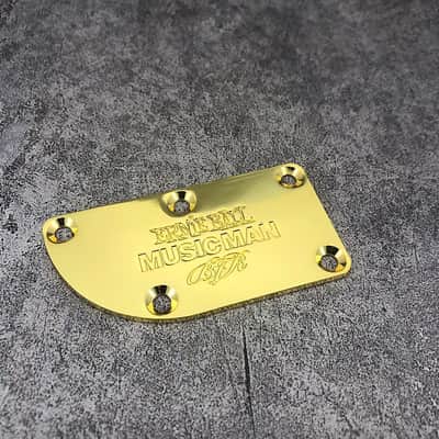 Ernie Ball Music Man 5 Holes Neck Plate in Gold image 4