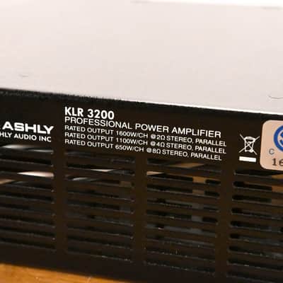 Ashly KLR-3200 Dual-Channel 1,600W Power Amplifier CG01Z3N image 11