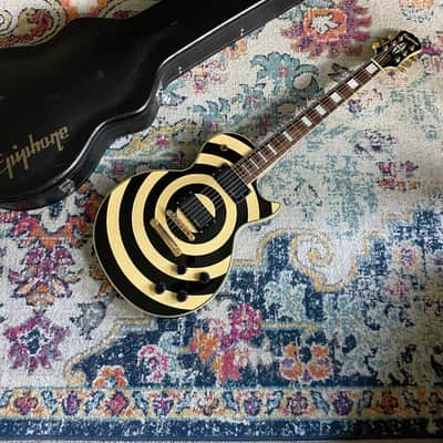 2010 Epiphone Zakk Wylde Les Paul Custom Antique Ivory Bullseye