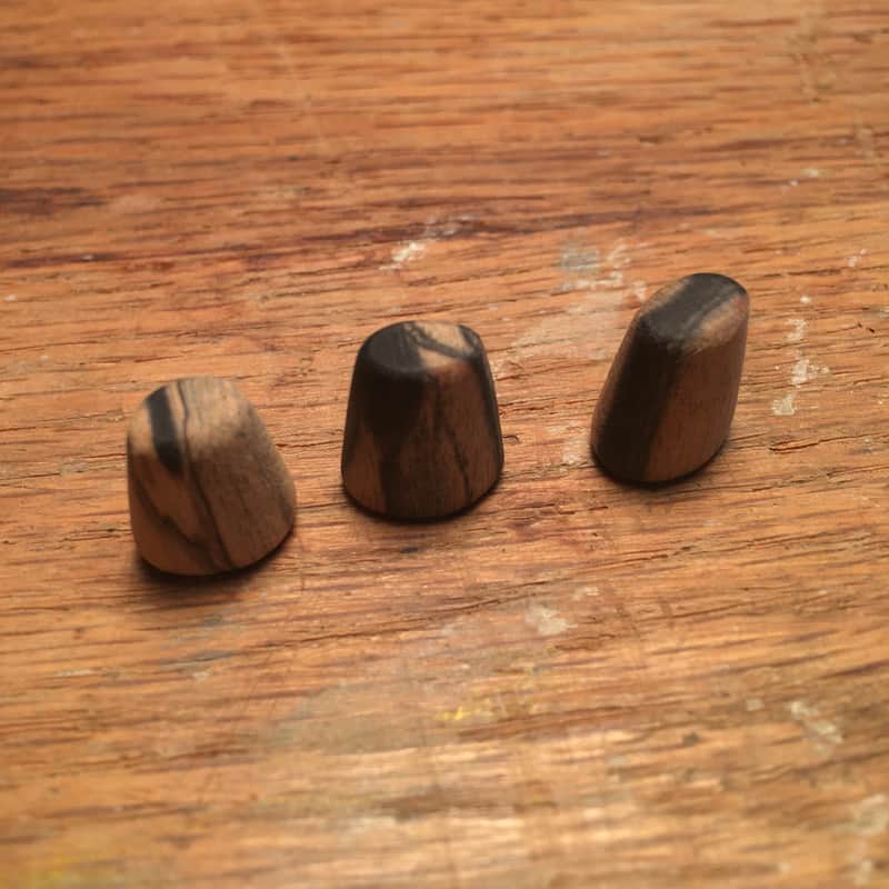 Guilford Pale Moon Ebony 5/3 Blade switch cap - fits PRS USA Natural Wood - 3 pack image 1