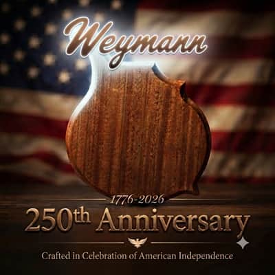 AMERICA 250 promo - Weymann® USA MADE Celestial Solid Body Electric Replacement body image 8