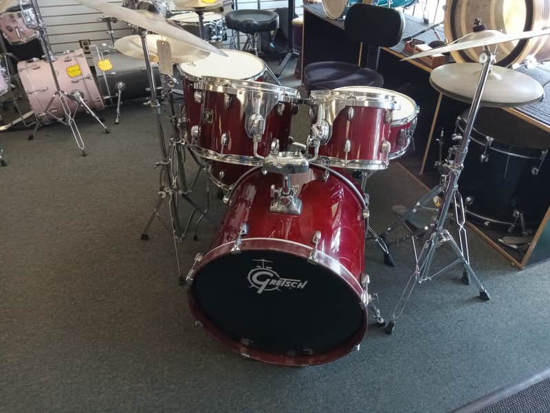 Gretsch Catalina Maple 6pc Drum Set - Dark Cherry Red Gloss image 1