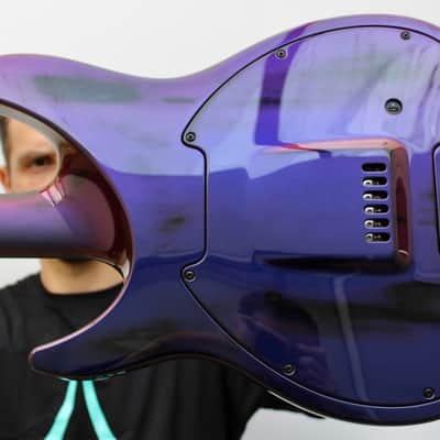 Aristides NAMM Exclusive 060 Evertune 2024 - Worn Purple/Red Chameleon Gloss image 2