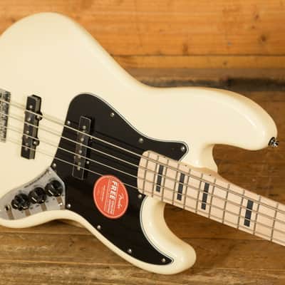 Squier Affinity Series Active Jazz Bass - Maple - Olympic White image 5