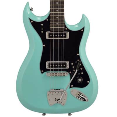 Hagstrom HII-ABE Retroscape Aged Sky Blue