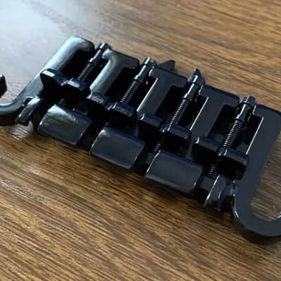 Black 3 Point 4 String Bass Bridge For EB-3 / Thunderbird / EB-0 image 4