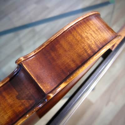 West German 4/4 Stradivarius Model Violin 1950s-1960s - Brown Varnish image 18
