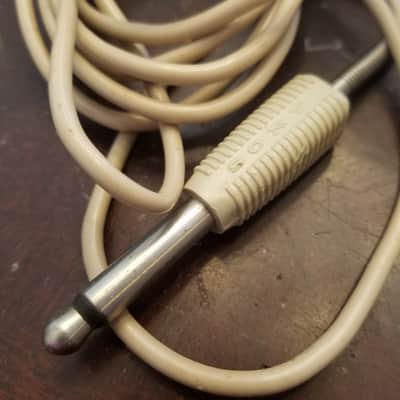 Sony F-7B 10 kOhm Dynamic Mic 1970s Cream and dark brown image 10