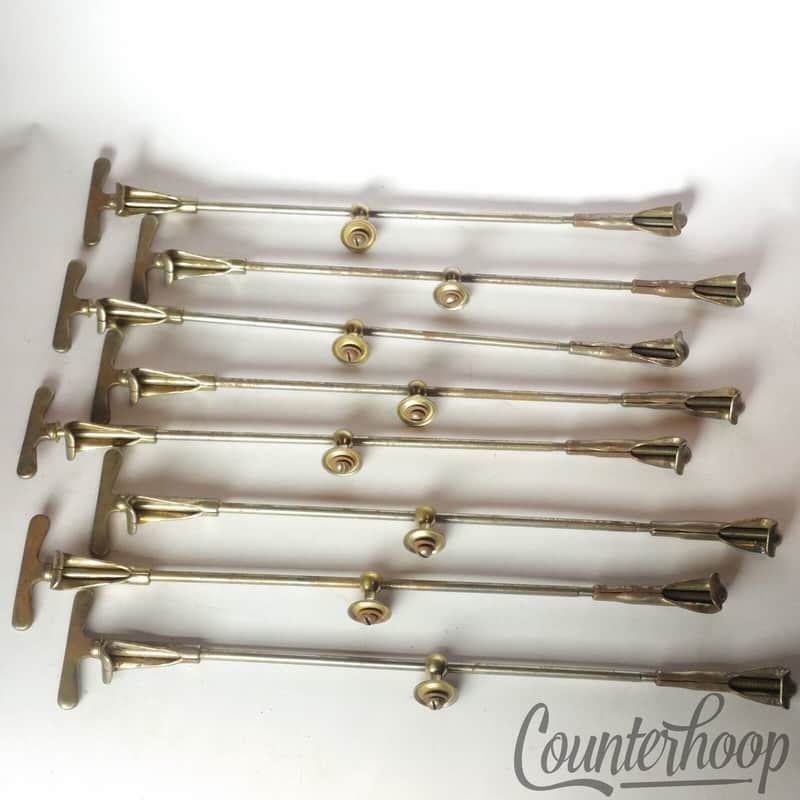 *Slingerland 8x Bass/Snare Drum Bow-Tie Single-Tension T-Rods+Claws+Eyelets/Lugs image 1