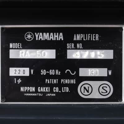 Yamaha RA-50 vintage solid state amplifier with Leslie style rotating system + footswitch (serviced) image 7