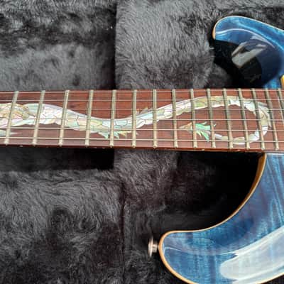 05' PRS McCarty blue flame maple top guitar (USA), dragon inlay, immaculate condition, for sale image 3
