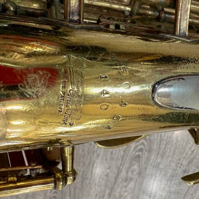 Vintage BUESCHER Aristocrat 140 Alto Saxaphone 1956 image 9