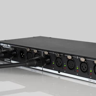 American DJ D4 Branch RM Rack Mount 4-Way DMX Distributor w/XLR IO Jack+4 Cables image 5