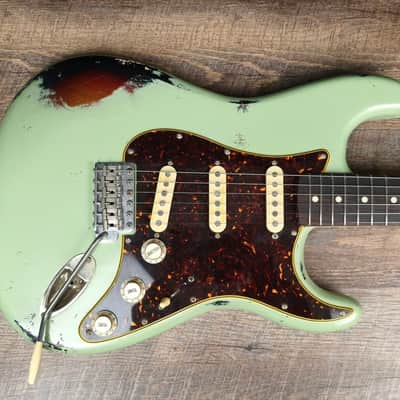 MyDream Partcaster Custom Built - Surf Green over Sunburst Izabella image 2
