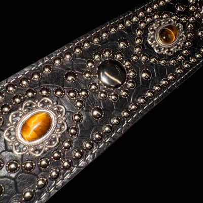 Carlino Tiger eye gig bag strap 2026 - Black image 10