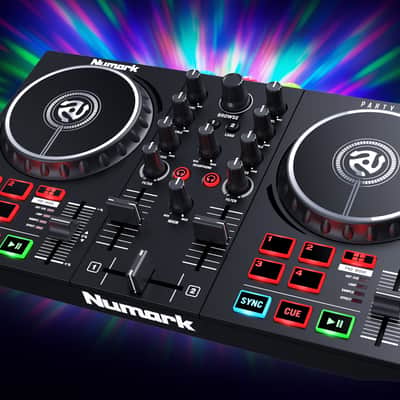 Numark Party Mix II DJ Controller with Lights 2021 - Present - Black image 1