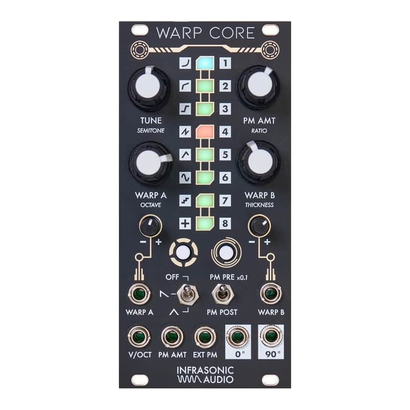 Infrasonic Audio Warp Core Eurorack Stereo Phase Distortion Oscillator Module image 1