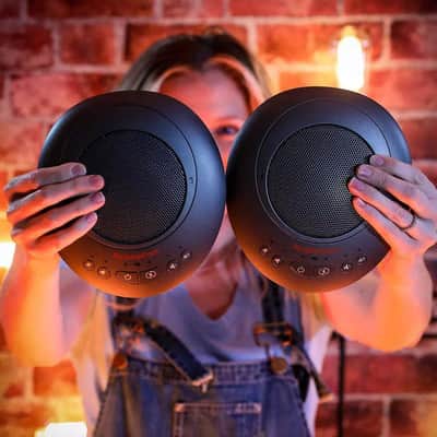 HuddleCam HCHPAIR2DUO HuddlePod Air2 Dual Wireless Conference Call Speaker and Microphone System image 1