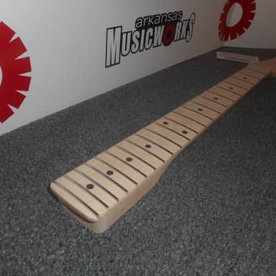Allparts Fender Licensed Neck For Stratocaster, 22 Frets, Solid Maple - #SMO image 3