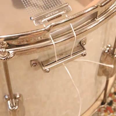 Slingerland 12X15" Snare Drum White Marine Pearl NOB Hardware Vintage 1950's image 10