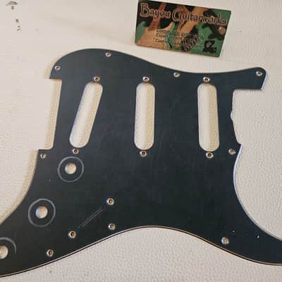 Fender Stratocaster Aged Relic 3 ply Pickguard Black 62 59-62 image 1